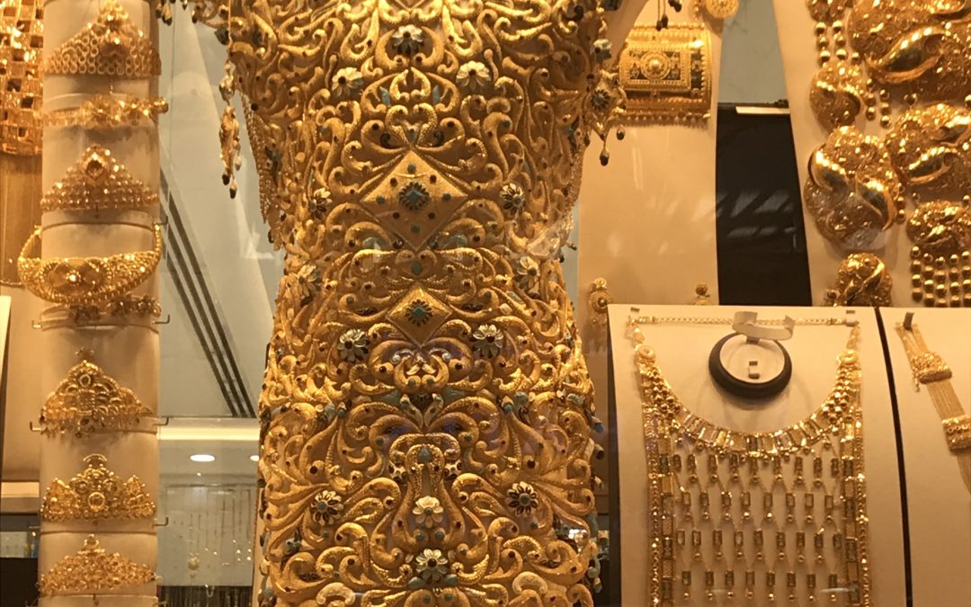 A place to shop for gold, Dubai.