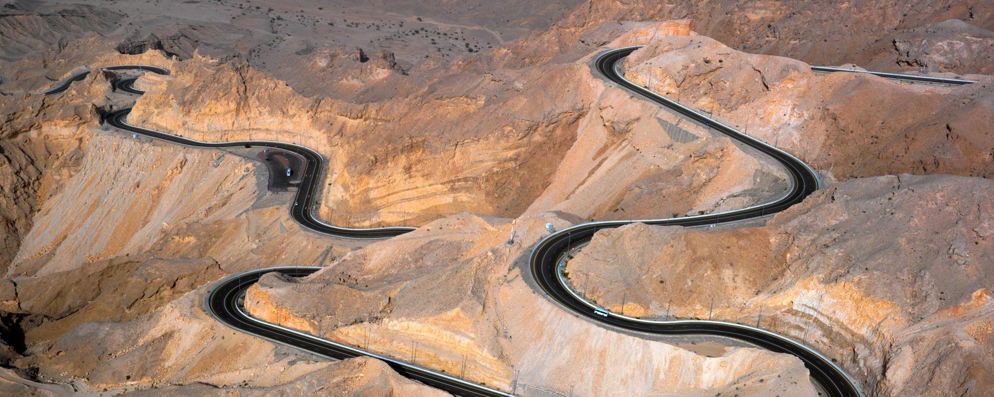 Jebel Hafeet mountain road