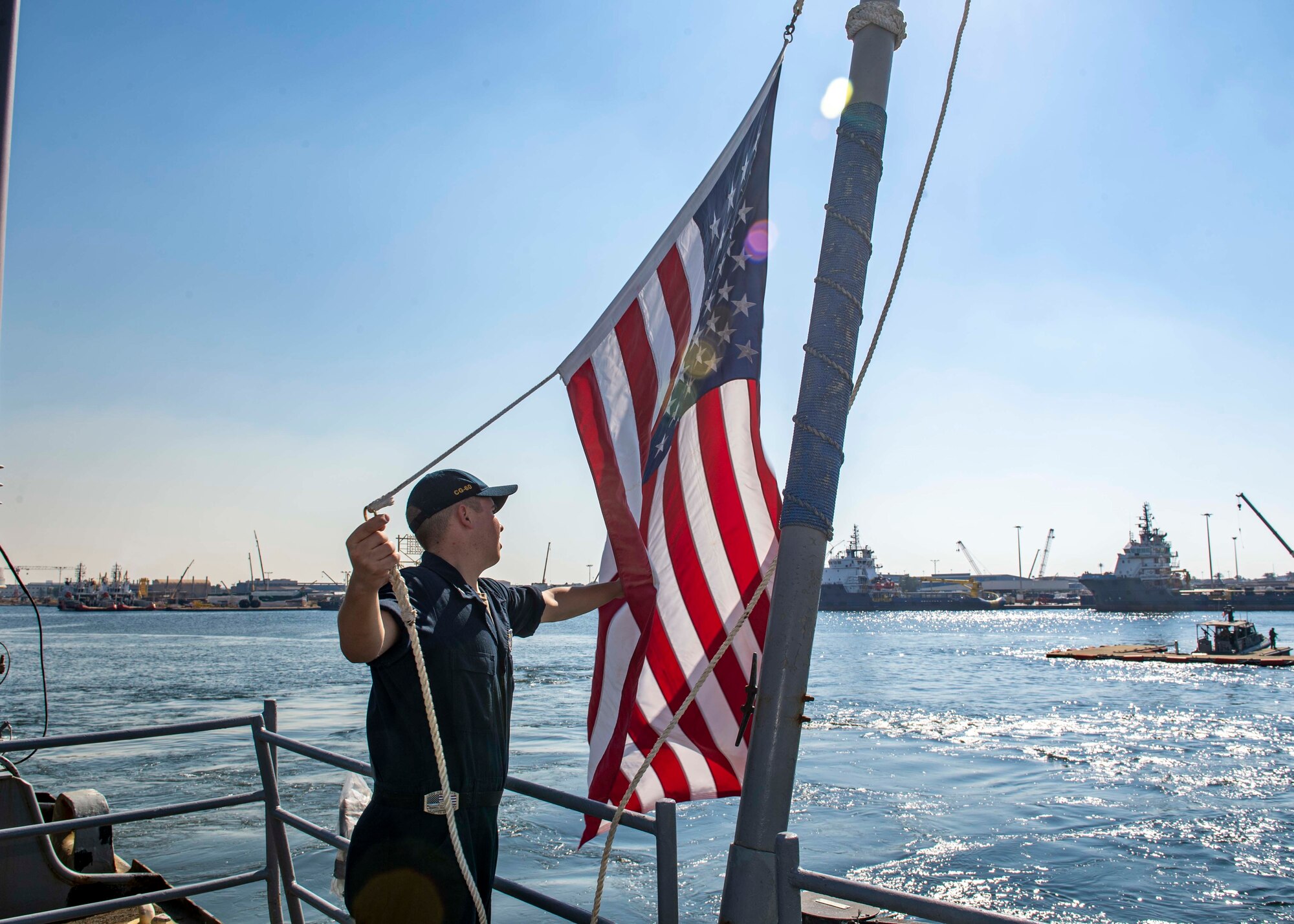 US Navy Vessel at Jebel Ali